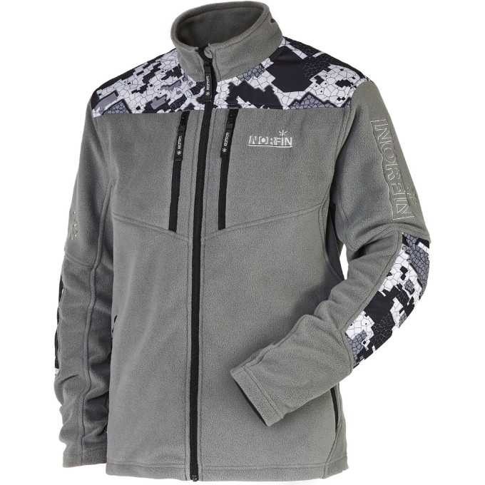 Джемпер флисовый NORFIN GLACIER CAMO 01 размер S 477201-S